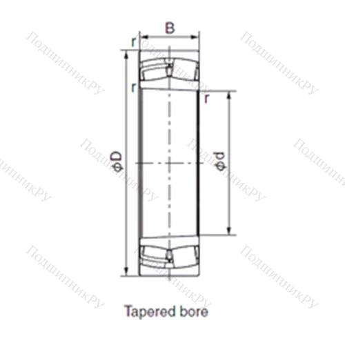Подшипник роликовый радиальный 24028EX 1K 30