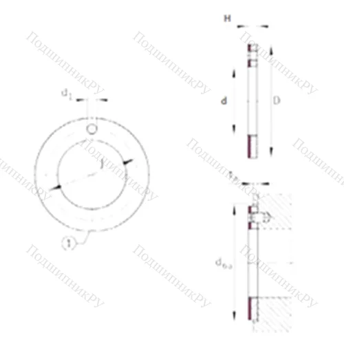 Подшипник скольжения EGW 16-E 40-B от производителя  INA