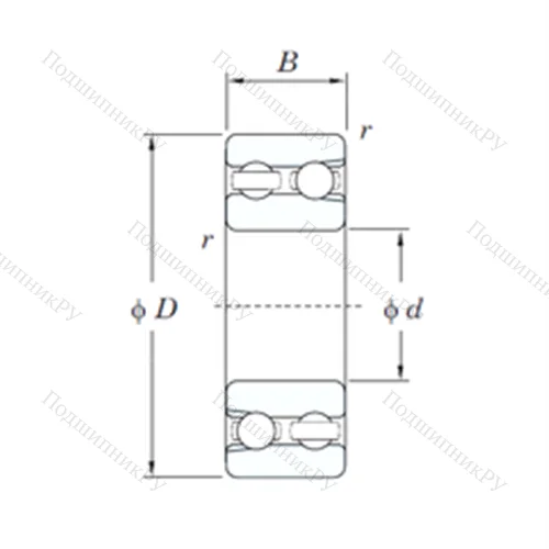 Подшипник шариковый радиальный 4211