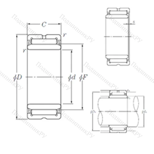 Подшипник игольчатый радиальный NK 19/20R+IR 15?19?20 от производителя  NTN