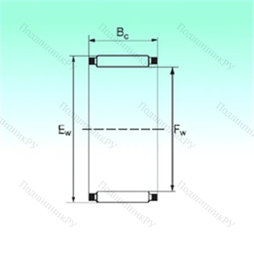 Подшипник игольчатый радиальный K 50x55x17 от производителя  NBS