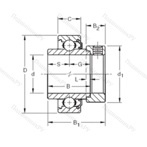 Подшипник шариковый радиальный 1112KL