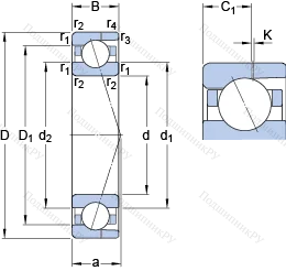 Подшипник 7010 CD/P 4AH в Санкт-Петербурге