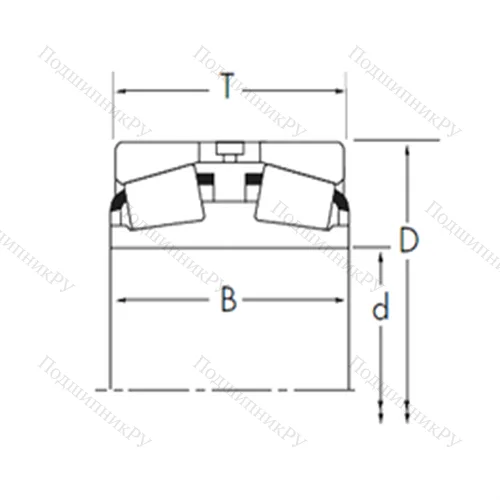 Подшипник роликовый радиально-упорный M 255449D/M 255410+M 255410EA