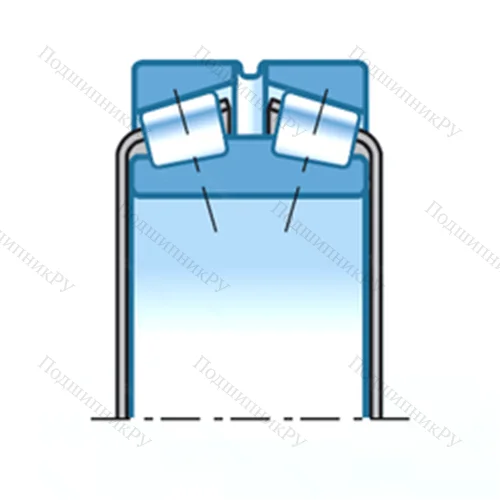 Подшипник роликовый радиально-упорный T-HM 266449D/HM 266410G 2+A от производителя  NTN