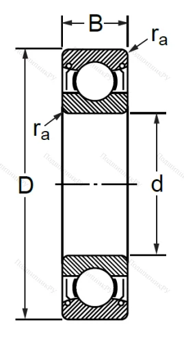 Шариковый однорядный подшипник 76-80200 (6200 ZZ C 3) в Санкт-Петербурге