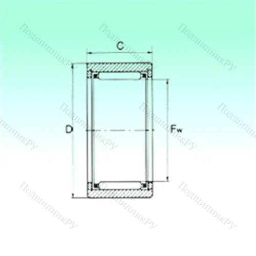 Подшипник игольчатый радиальный NK 7/12 TN от производителя  NBS
