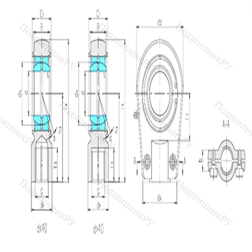 Подшипник скольжения сферический SIR 80ES от производителя  LS