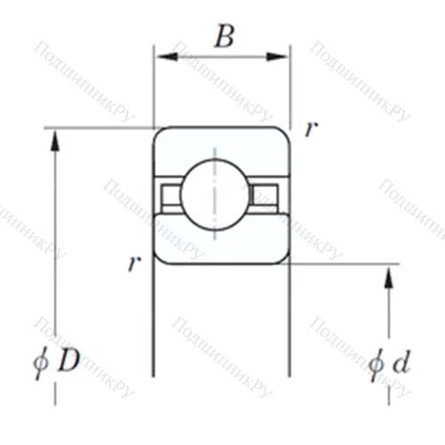 Подшипник шариковый радиальный KGC 070