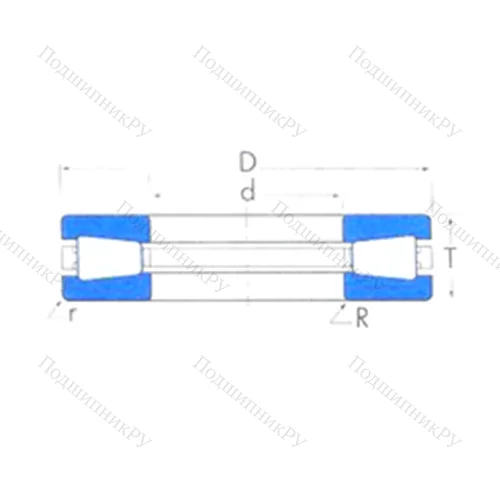 Подшипник роликовый упорный T 811X от производителя  TIMKEN