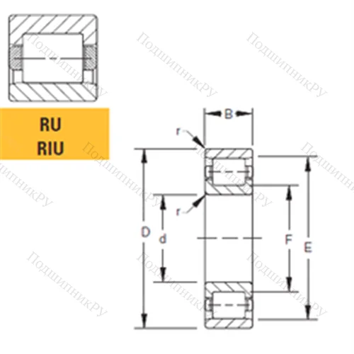 Подшипник роликовый радиальный 40RIU 130 от производителя  TIMKEN