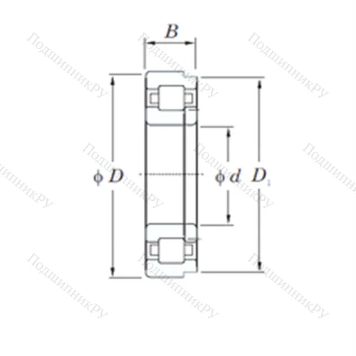 Подшипник роликовый радиальный NUP 2322R