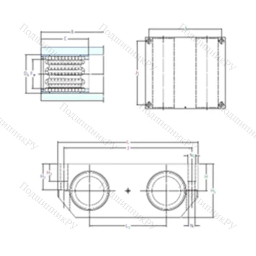 Подшипник шариковый линейный LQBR 16-2LS от производителя  SKF