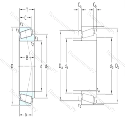 Подшипник роликовый радиально-упорный 32209J 2/Q от производителя  SKF