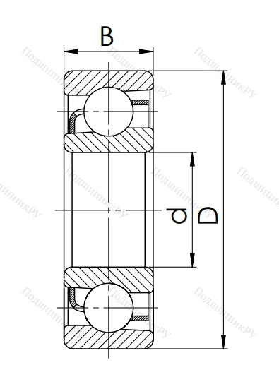 Радиально-упорный шариковый подшипник 46309 A (7309 AC) в Санкт-Петербурге
