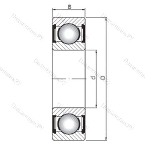 Подшипник шариковый радиальный 63203 ZZ от производителя  CX