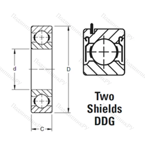 Подшипник шариковый радиальный 312KDDG