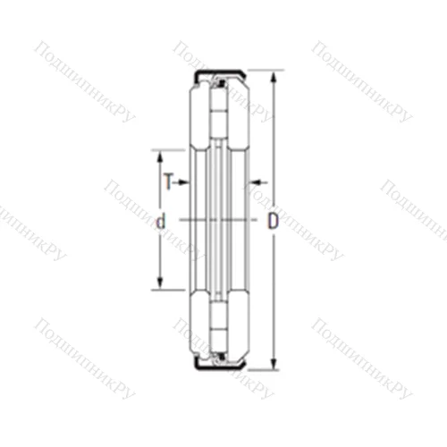 Подшипник игольчатый упорный ARZ 14 30 61 от производителя  TIMKEN