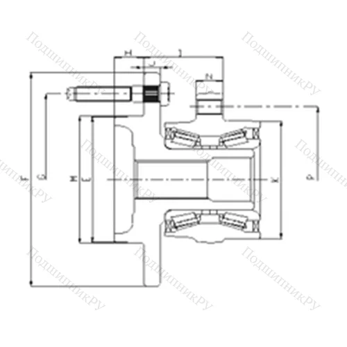 Подшипник шариковый радиально-упорный IJ 223008 от производителя  ILJIN