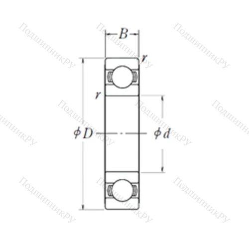 Подшипник шариковый радиальный 6902L 11-H-20DD 1 от производителя  NSK