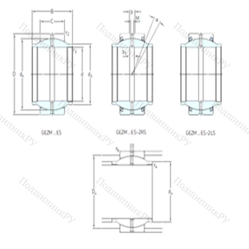Подшипник скольжения сферический GEZM 200ES