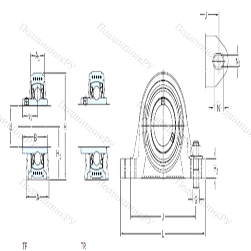 Подшипниковый узел шариковый радиальный SYK 40 TF от производителя  SKF