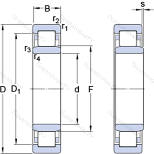 Однорядные цилиндрические роликоподшипники NU 2207 ECP от производителя  SKF Однорядные цилиндрические роликоподшипники NU 2207 ECP от производителя  SKF