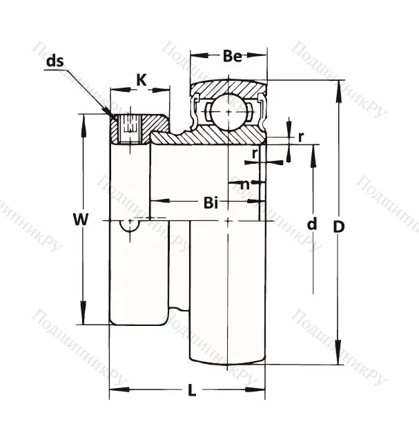 Корпусный подшипник KH 205-16 GAE (ASAHI) в Санкт-Петербурге