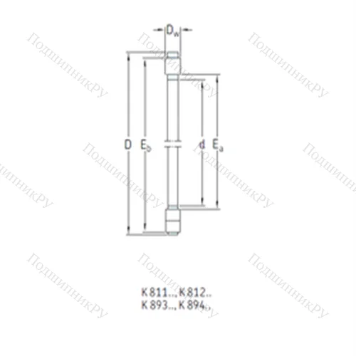 Подшипник роликовый упорный K 81114TN от производителя  SKF