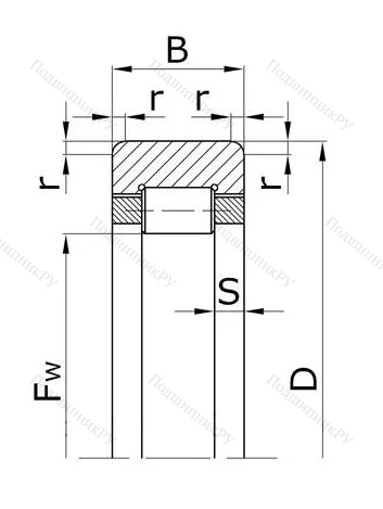 Цилиндрический роликовый подшипник 292204 КМ (RNU 204) в Санкт-Петербурге