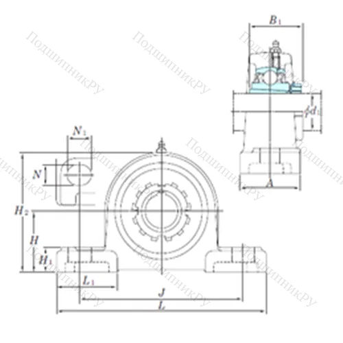 Подшипниковый узел шариковый радиальный UKP 320SC от производителя  KOYO