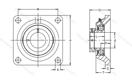 Подшипниковый узел  PCJ 30-XL-N в Санкт-Петербурге