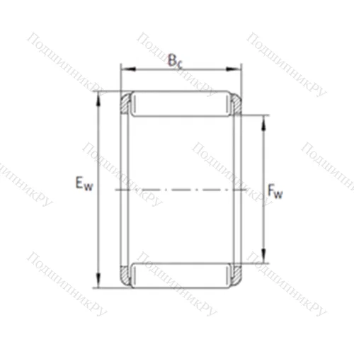 Подшипник игольчатый радиальный KZK 20x26x17