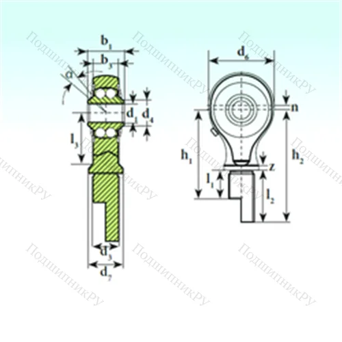 Подшипник шариковый радиальный самоцентрирующийся TSM 15-01 BB-E от производителя  ISB