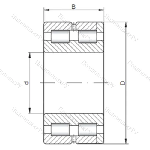 Подшипник роликовый радиальный NNC 4844 V от производителя  CX