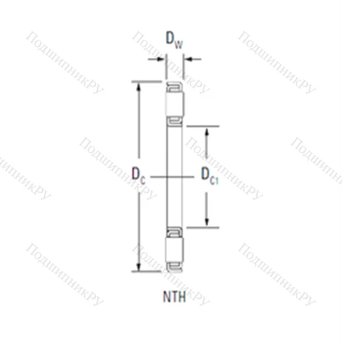 Подшипник роликовый упорный NTH-5280 от производителя  TIMKEN
