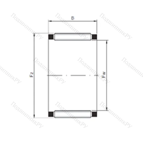 Подшипник игольчатый радиальный K 24x28x13 от производителя  CX
