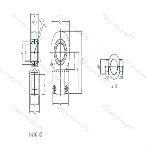 Подшипник скольжения сферический SILQG 125 ES от производителя  SKF