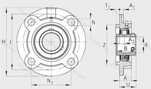 Подшипниковый узел UCFC 210 J 7 в Санкт-Петербурге