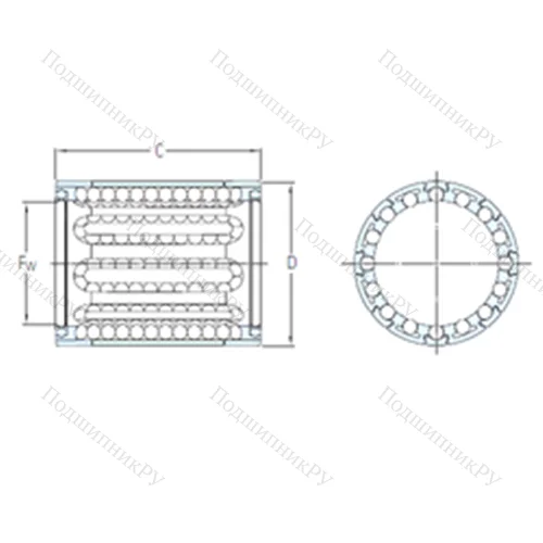 Подшипник шариковый линейный LBBR 8 от производителя  SKF