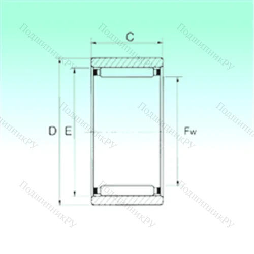 Подшипник игольчатый радиальный RNAO 35x47x18 от производителя  NBS