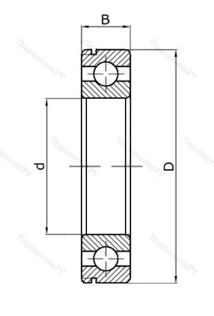 Шариковый однорядный подшипник 50304 (6304 N) в Санкт-Петербурге