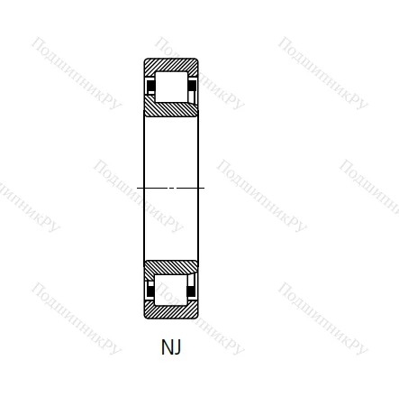 Цилиндрический роликовый подшипник 42217 (NJ 217) в Санкт-Петербурге