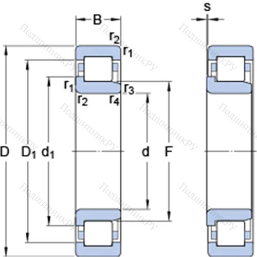 Однорядные цилиндрические роликоподшипники NJ 217 ECML от производителя  SKF Однорядные цилиндрические роликоподшипники NJ 217 ECML от производителя  SKF