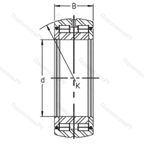 Подшипник роликовый радиальный SL 05 018 E