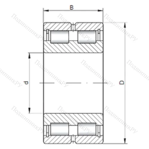Подшипник роликовый радиальный NNCL 4918 V от производителя  CX