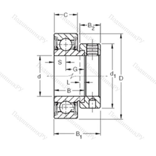 Подшипник шариковый радиальный RA 013RR