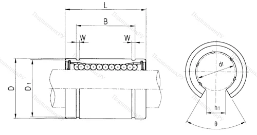 Подшипник LME 20 OP (CX) (KB 2045 OP) в Санкт-Петербурге