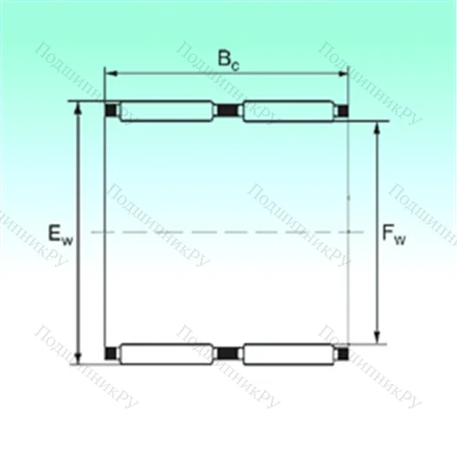 Подшипник игольчатый радиальный K 60x66x40 - ZW от производителя  NBS