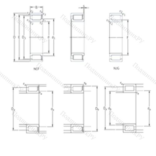 Подшипник роликовый радиальный NCF 29/950V от производителя  SKF